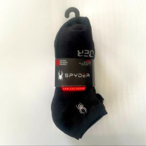 Spyder men’s low cut socks 5 pairs size 6-12 black gray